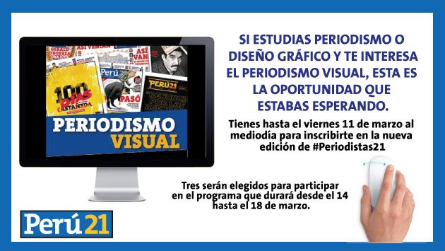 Perú21 te invita a convertirte en 'Periodista por una semana' enfocado en el diseño. (Perú21)
