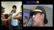 Huaral: Conductor ebrio le tiró un puñete a una policía en comisaría [Video]