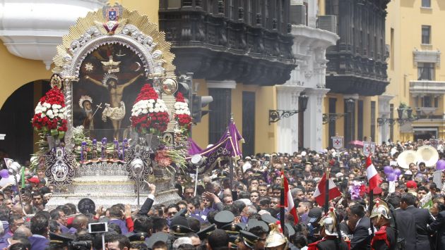 Señor de los Milagros saldrá en procesión por las calles de Lima este viernes santo. (USI)