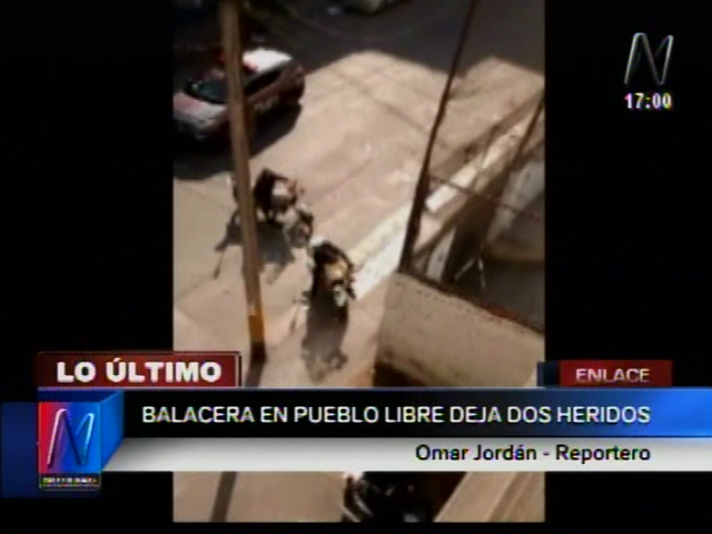 Pueblo Libre: Dos heridos dejó una balacera cerca a un grifo. (Canal N)