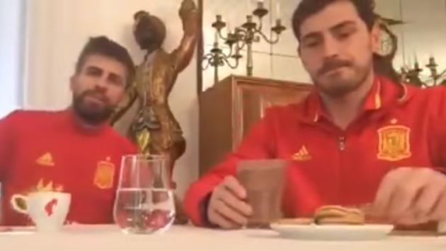 Gerard Piqué e Iker Casillas realizaron un divertido Periscope. (YouTube)