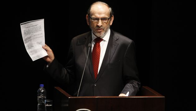 Yehude Simon, aspirante presidencial del Partido Humanista, renunció a su candidatura. (Anthony Niño de Guzmán)