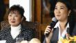 Susana Higuchi afirmó que apoya la candidatura de Keiko Fujimori con "orgullo de mamá"