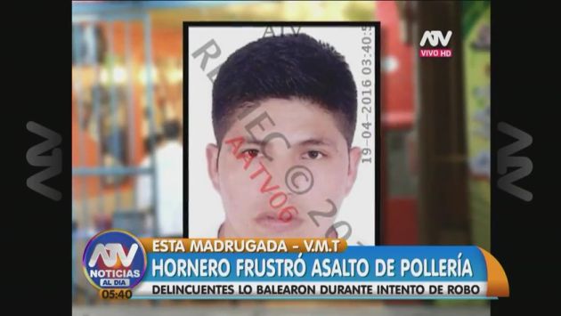 Delincuentes asesinaron a trabajador que frustró asalto en pollería de Villa María del Triunfo. (Captura de TV)