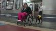 En Buenos Aires, los usuarios del metro con alguna discapacidad son ayudados por perros [Videos]