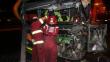 Chimbote: Tres heridos por choque entre buses interprovinciales