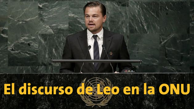 Leonardo DiCaprio exigió a los líderes de todo el mundo ir más allá de los acuerdos contra el cambio climático. (Reuters)