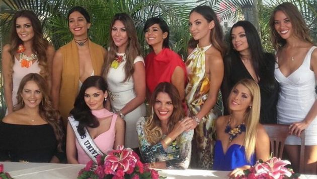 Miss Universo 2016 se reunió con varias ex reinas peruanas. (Instagram Jessica Newton)