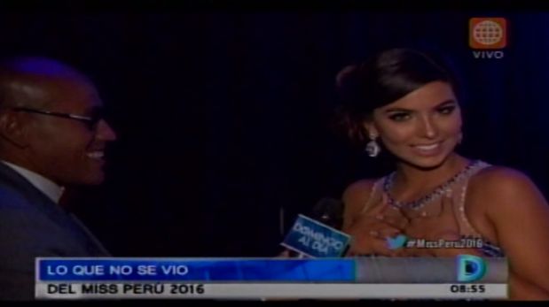 Ivana Yturbe habló tras su eliminación del Miss Perú 2016. (Captura Domingo al Día)