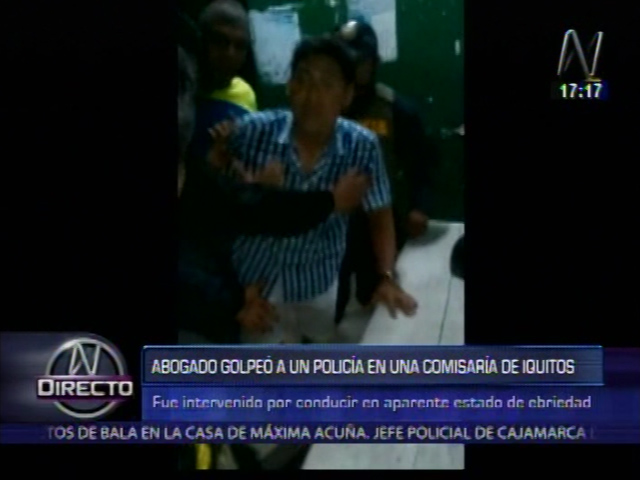 Iquitos: Sujeto fue detenido por manejar en presunto estado de ebriedad. (Captura/Canal N)