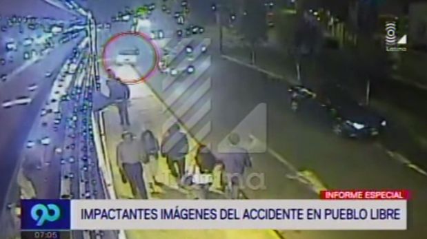  Mira las impactantes imágenes del atropello de seis personas en Pueblo Libre. (Captura Latina)