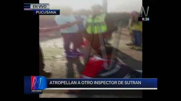 Inspector terminó tirado en el pavimento. (Canal N)