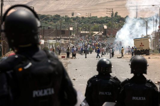En el valle de Tambo son constantes los enfrentamientos con la Policía. (Foto: Gessler Ojeda)