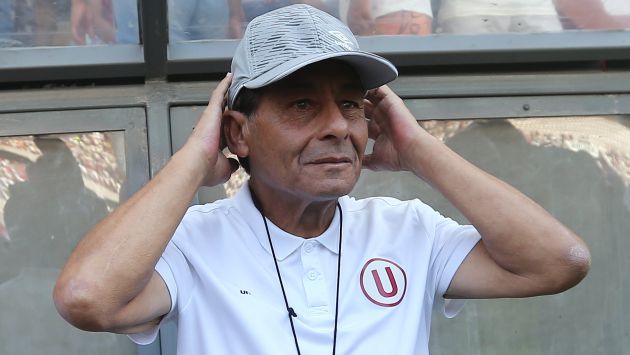 Sonríe de oreja a oreja. Roberto Chale contento por triunfo de Universitario de Deportes en el Torneo Apertura 2016. (USI)