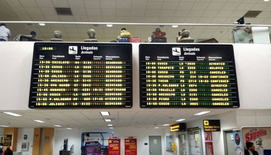 Aeropuerto Jorge Chávez: Varios vuelos fueron cancelados por accidente de avión de la FAP