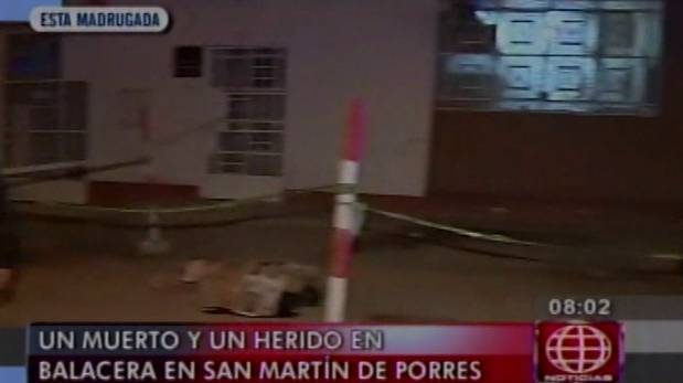 San Martín de Porres: Asesinan de 4 balazos a joven y dejan herido a su amigo. (Captura de TV)