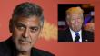 George Clooney: “Donald Trump no va a ser presidente porque no nos va a dominar el miedo”