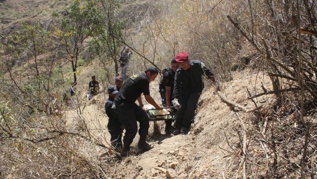 Accidente en Cajamarca ocurrió en una zona agreste y con trochas, lo que dificultó la labor. (Referencial)