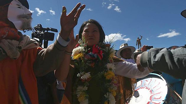 Keiko Fujimori dijo que el aporte de Joaquín Ramírez a su campaña es muy poco. (Luis Centurión)