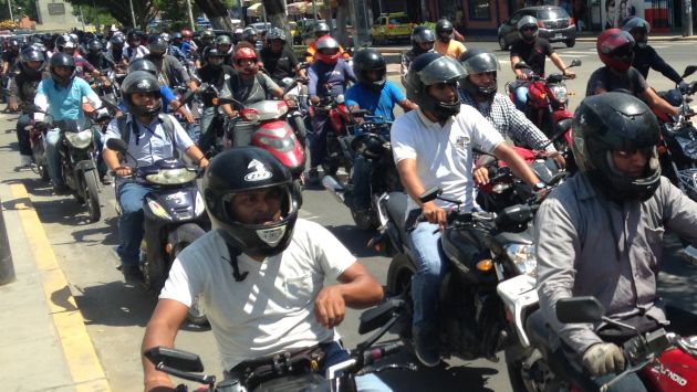 Pueblo Libre: Motociclistas con cascos que tapen sus rostros serán multados con S/316. (USI/Referencial)