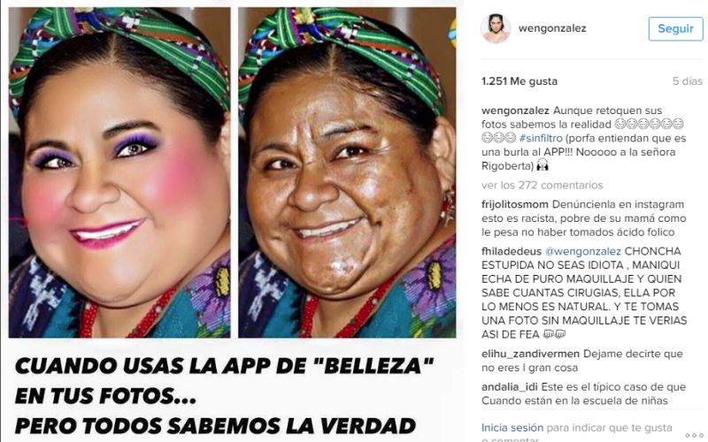 Nobel de la Paz Rigoberta Menchú exige disculpas a la actriz Wendy González, tras burla