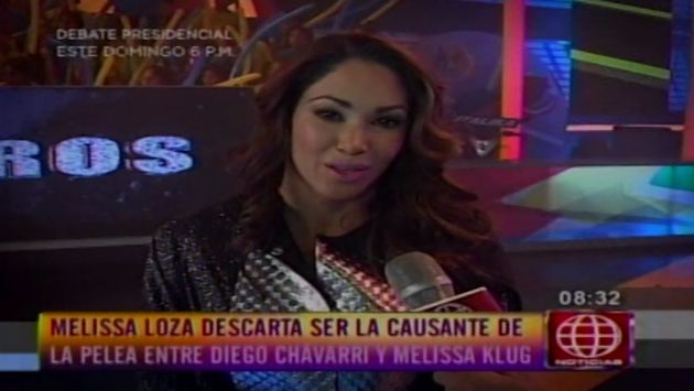 Melissa Loza descartó ser la causante de la ruptura entre Melissa Klug y Diego Chávarri. (América Noticias)