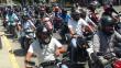 Pueblo Libre multará con S/316 a motociclistas con cascos que tapen sus rostros [Video]