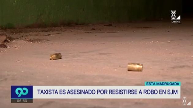 San Juan de Miraflores: Asesinan a un joven taxista por resistirse al robo de su billetera. (Latina)