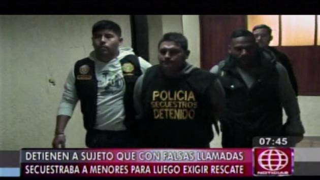 Centro de Lima: Cae miembro de red criminal que secuestraba niños. (Captura de TV)
