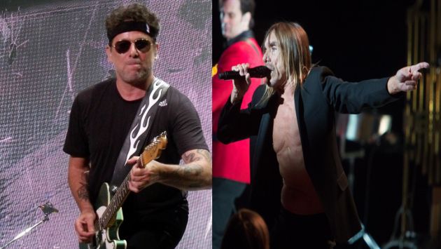 Iggy Pop y Andrés Calamaro estarán en el mega festival de rock en Lima.