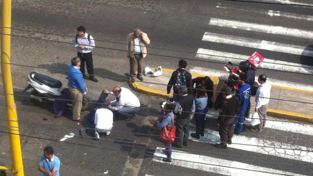Rafael Rey protagonizó accidente de tránsito. (@yovyquintana)
