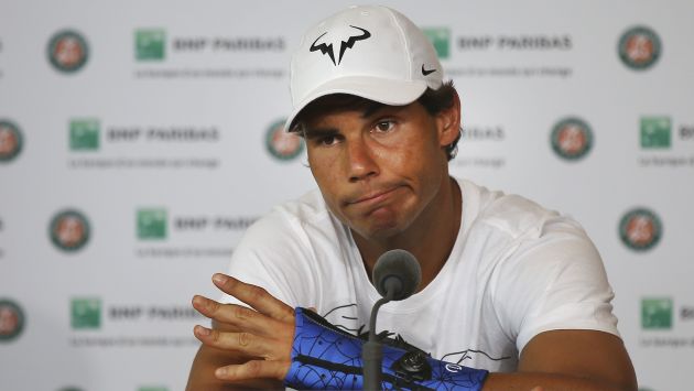 Rafael Nadal confirmó que no jugará la próxima edición de Wimbledon por lesión en la muñeca. (AP)