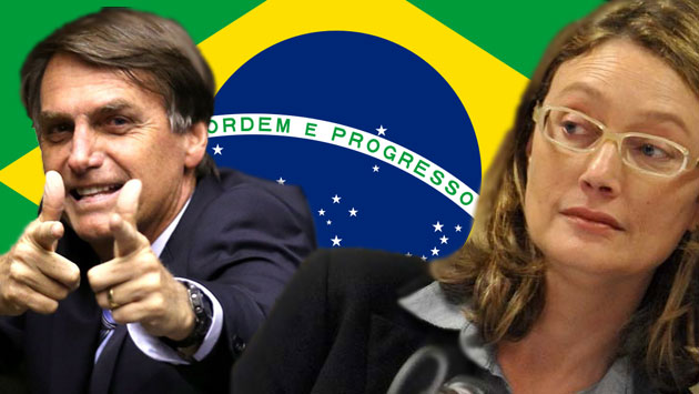 Brasil: Jair Bolsonaro afrontará juicio por insultar a la diputada María del Rosario Nunes. (Composición)