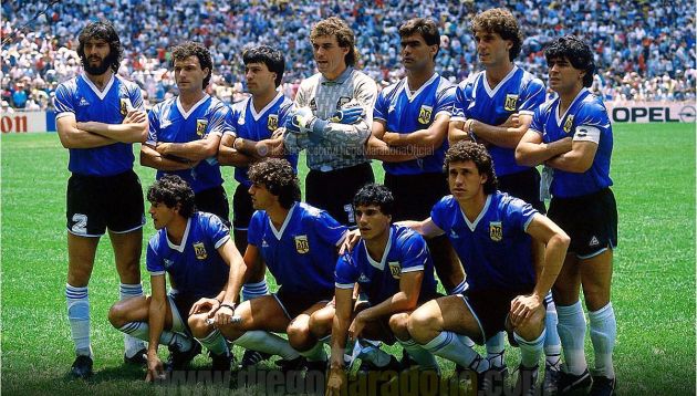 Diego Armando Maradona agradeció al equipo que confirmó en México 86. (Facebook Maradona)