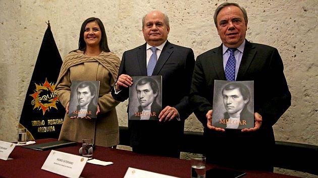 Pedro Cateriano presentó el libro 'Melgar' en honor al poeta arequipeño. (Difusión)