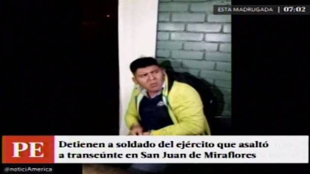 Manuel Machaca pertenecería al cuerpo de las Fuerzas Armadas. (Captura: América Noticias)