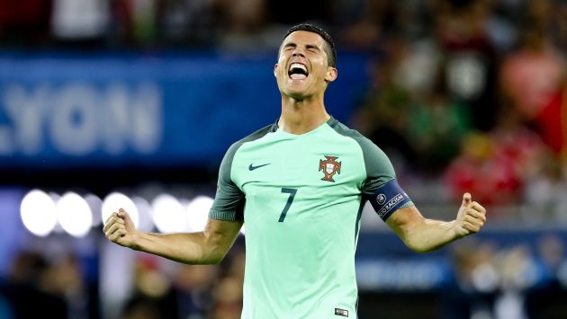 Cristiano Ronaldo alcanzó récord de Michel Platiní como máximo goleador en la historia de la Eurocopa. (EFE)