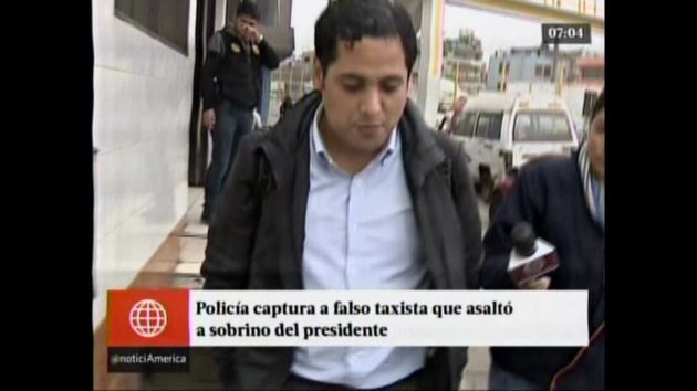 Policía logró capturar al delincuente en Villa el Salvador. (Captura: América Noticias)