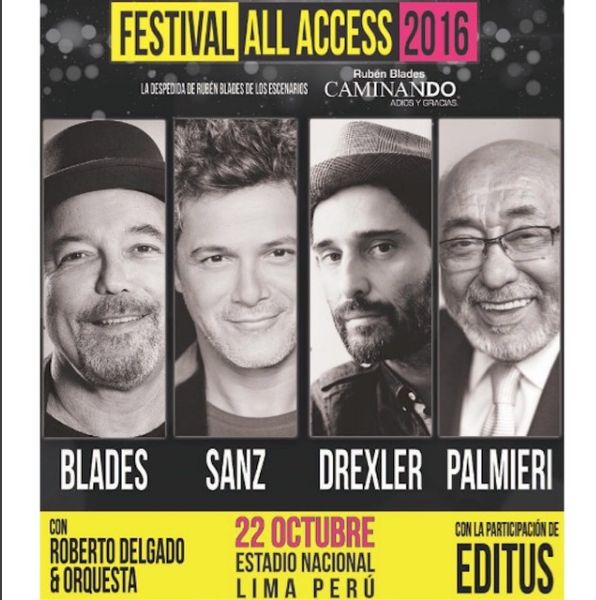 Rubén Blades, Alejandro Sanz y Jorge Drexler