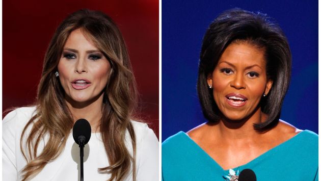 Acusan a Melania Trump de plagiar discurso de Michelle Obama de 2008. (AP)
