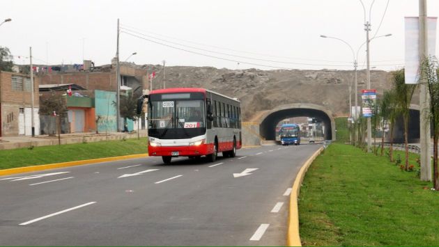 Corredor Javier Prado: Buses ampliarán su recorrido y atravezarán los túneles de Puruchuco. (Protransporte)