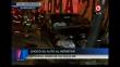 Barranco: Taxista chocó su vehículo contra poste para evitar el robo de su celular [Video]