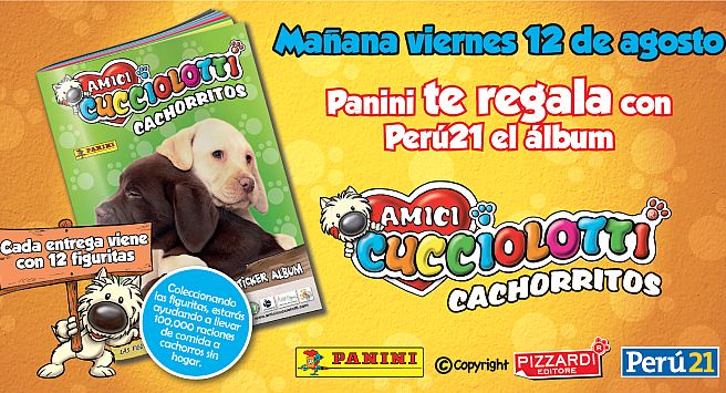 Este viernes reclama gratis tu álbum 'Cucciolotti'. (Perú21)