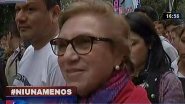 Ministra de la Mujer, Ana María Romero-Lozada: "La marcha Ni Una Menos marca un hito en nuestra sociedad". (Captura)