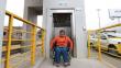 Inauguraron puente peatonal con ascensor para personas con discapacidad en Santa Anita
