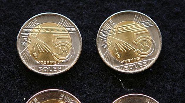 En total, existe 146 millones de monedas de cinco soles circulando en el país, según BCRP. (Andina) 