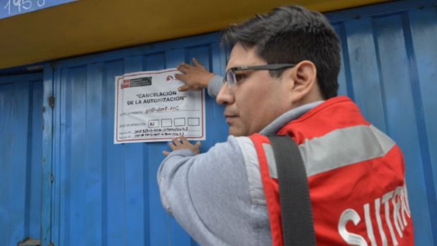 En lo que va del año la Sutran canceló la autorización de 117 centros complementarios al transporte. (Difusión|Andina)
