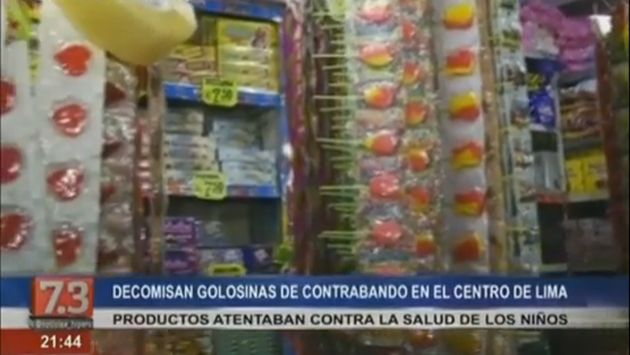 Centro de Lima: Policía incautó golosinas de contrabando valorizada en S/. 180 mil. (Captura)