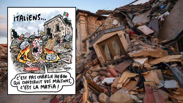 "Las dos viñetas ofenden a la memoria de todas las víctimas del terremoto", dijo el abogado que demandará a Charlie Hebdo. (EFE)