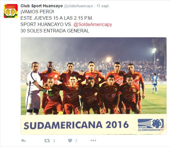 Sport Huancayo vs. Sol de América